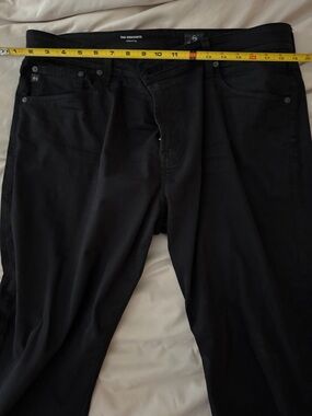 AG Adriano Goldschmied Mens 38x30 The Graduate Tailored Leg Pants Black
